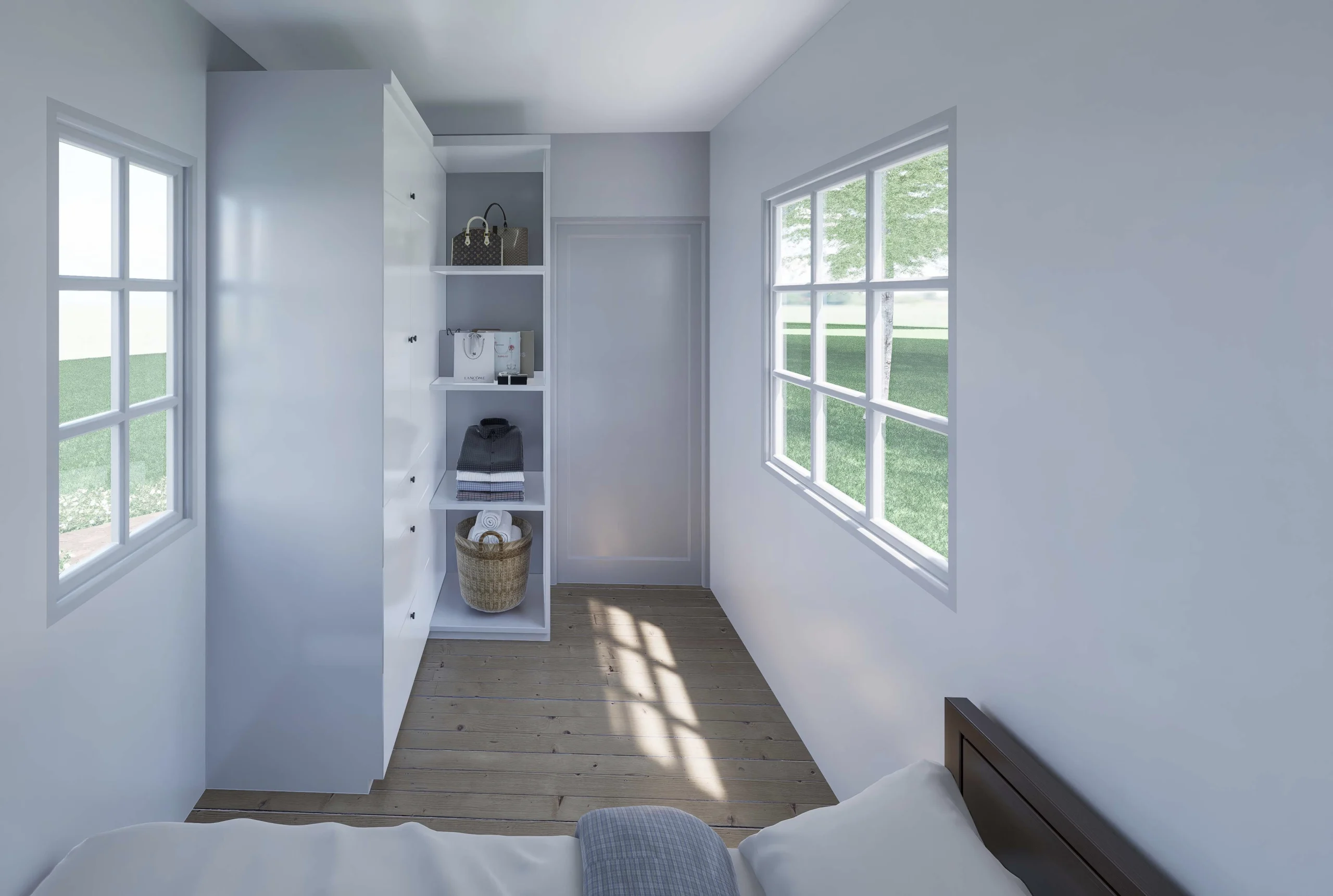 1 bedroom container home interior rendering 4 scaled