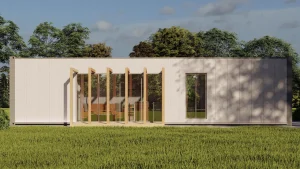 2 bedroom container home exterior rendering 3